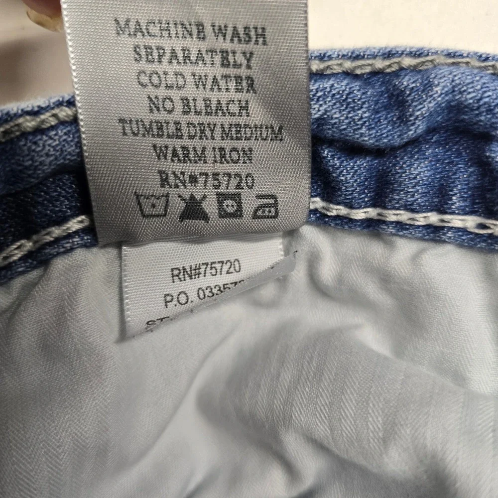 BKE Seth Mens Straight Leg Jeans Medium Wash Blue‎ Denim 36R Stretch